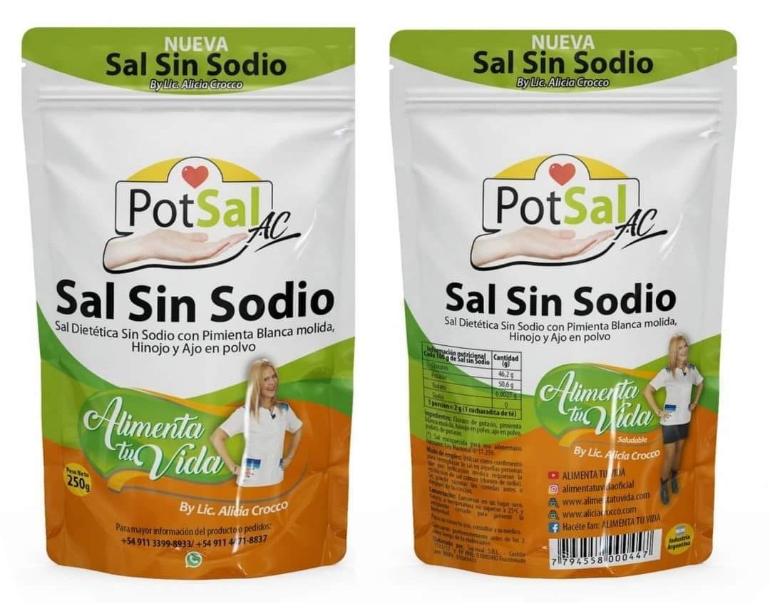 PotSal AC Sal Dietética Sin Sodio X 100 g de ALIMENTA TU VIDA